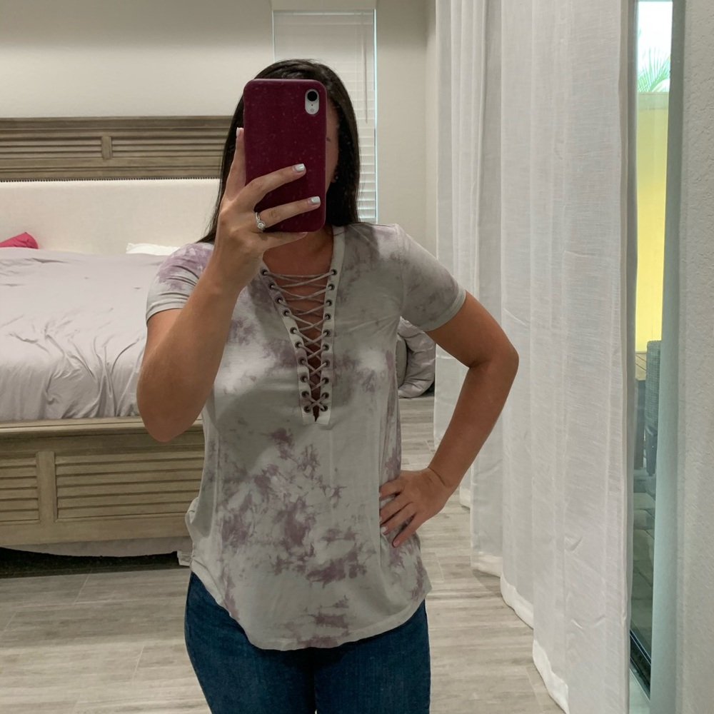 American Eagle soft & sexy tie die top